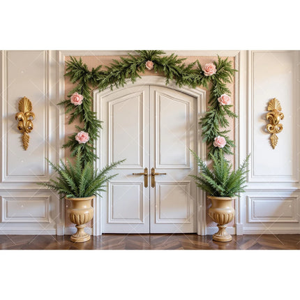 Retro European Palace Photography Backdrop – 13 Designs, Vinyl & Polyester