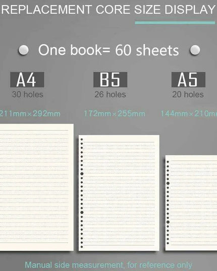 Transparent Loose Leaf Journal Binder for Seamless Organization