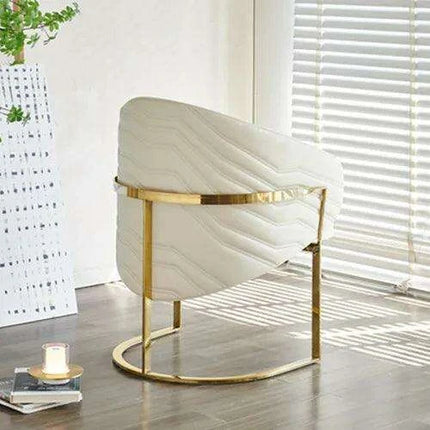 Stylish Italian Leather Dining Chairs with Durable Stainless Steel Base - Enhance Your Interior Elegance