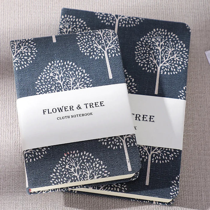 Elegant Floral and Tree Patterned Student Journal