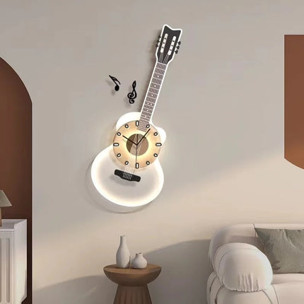 Modern Minimalist Wall Lamp with Art Clock Face