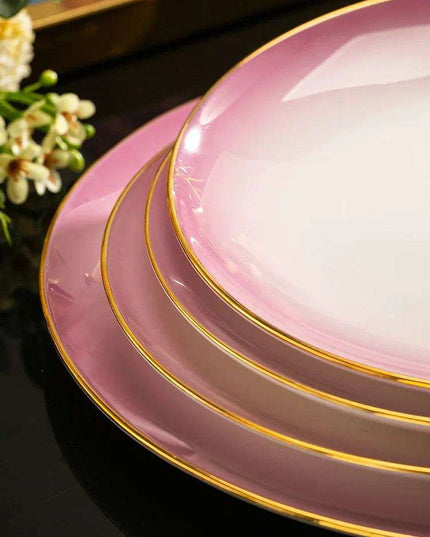 Exquisite Jingdezhen Bone Porcelain Dining Set: Sophisticated Tableware for Upscale Dining Events