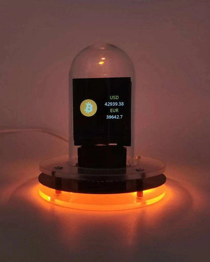 Nixie Tube Alarm Clock with RGB Lights, WIFI Weather Station, and Bitcoin Price Display