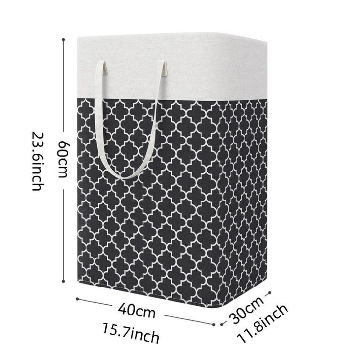Oversized Waterproof Laundry Basket with 75L Capacity and Ergonomic Handles
