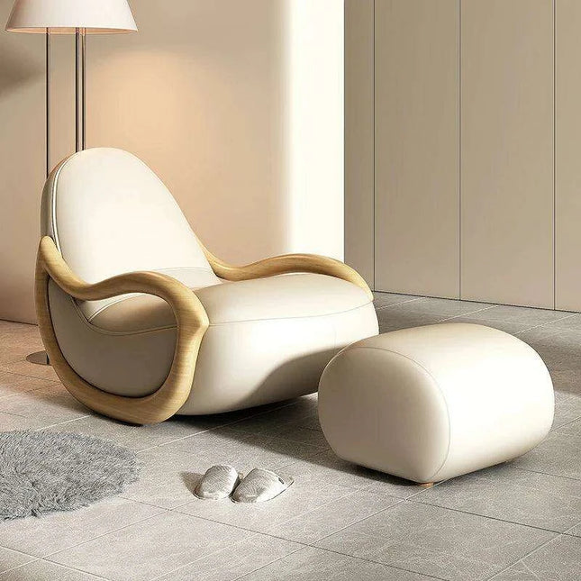 Elegant Leather Recliner Chair for Ultimate Relaxation and Gaming
