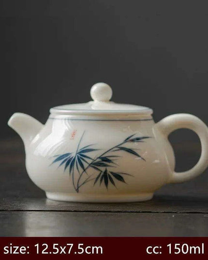 Artisan Xishi Tea Experience: Exquisite Hand-Painted Teapot Set with Premium Filter