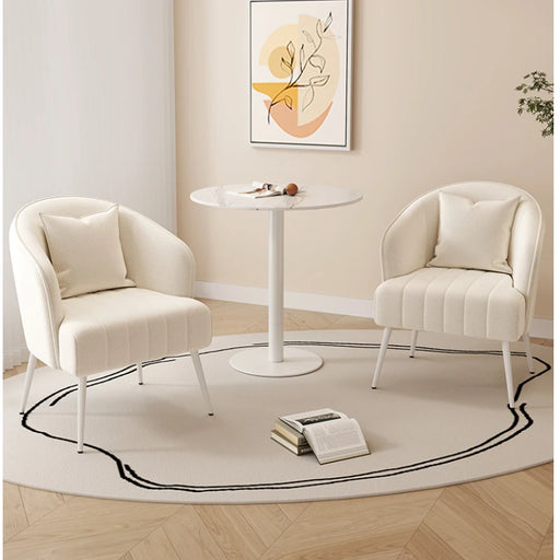 Luxe Velvet Armchair with Nordic Style Design
