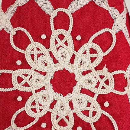 A-Line Evening Dress with 3D Floral Embellishments and Pearl Waist Detail