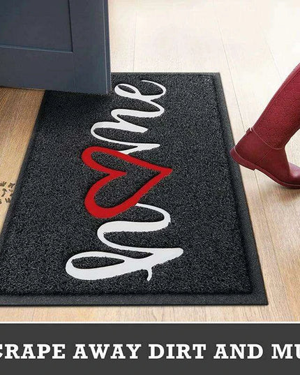 Charming PVC Welcome Mat - Elegant Design for Indoor and Outdoor Spaces