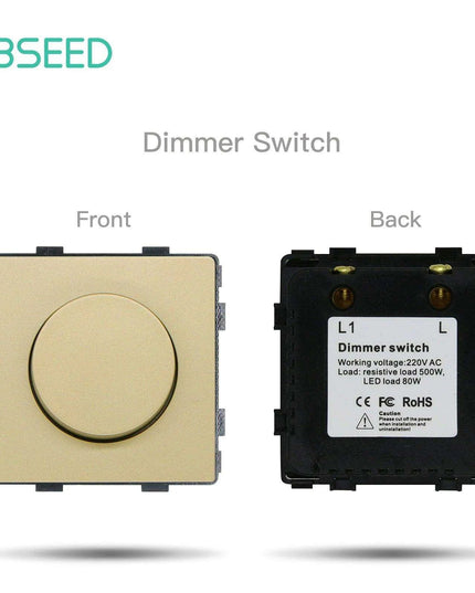 Luxurious Gold Glass Smart WiFi Wall Switch - Advanced Home Automation Solution