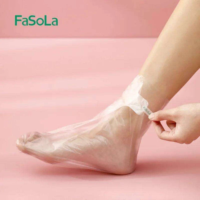 Premium Clear Foot Covers for Paraffin Wax Therapy - Japanese Craftsmanship
