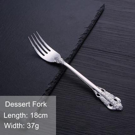 Gold Vintage Stainless Steel Cutlery, Individual Pieces | Très Elite