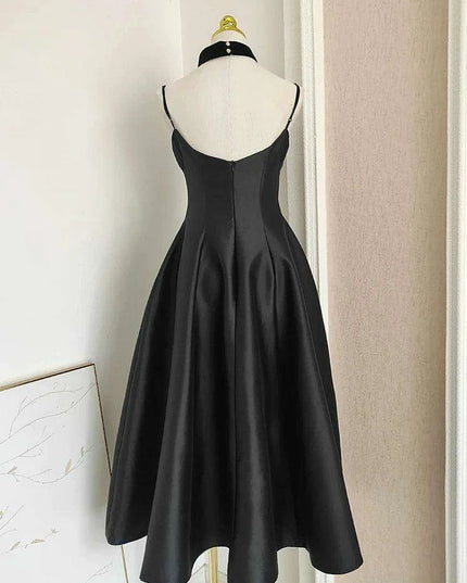 Velvet Evening Gown with Unique Patchwork and Zipper Closure