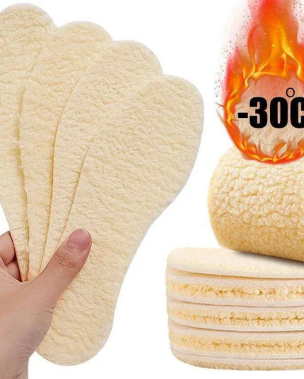 Cozy Natural Lamb Wool Insoles for Ultimate Warmth and Comfort