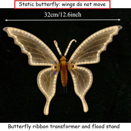 1PC 12V Led Outdoor Simulation Dynamic Static Butterfly Lights for Festival Home Decor Holiday Wedding Party Diy Decorations 1pc-12v-led-outdoor-simulation-dynamic-static-butterfly-lights-for-festival-home-decor-holiday-wedding-party-diy-decorations