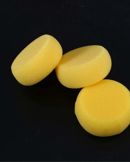 Golden Sunshine Creative Sponge Set - 12 Round Watercolor Tools for Artistic Expression