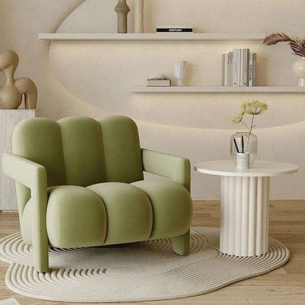 Luxe Velvet Retreat Lounge Chair - Stylish Comfort for Modern Living