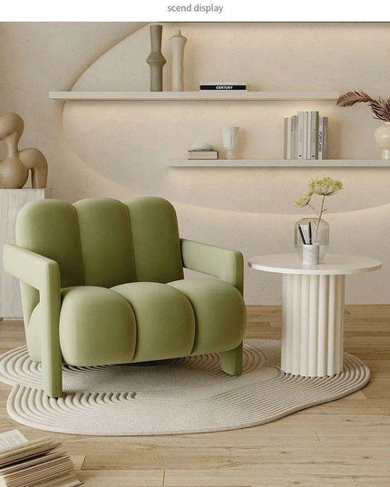 Luxe Velvet Retreat Lounge Chair - Stylish Comfort for Modern Living