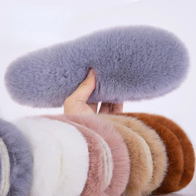 Cloud Insole Plush Rabbit Fur Insoles - Warm, Soft, Breathable