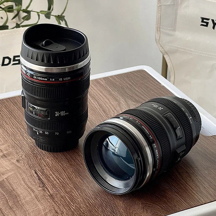 400ml Camera Lens Coffee Mug for Traveling Photographers and Home Enthusiasts