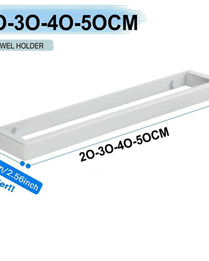 Versatile Matte Black Stainless Steel Towel Rack with Adjustable Sizing and Wall Mounting Flexibility