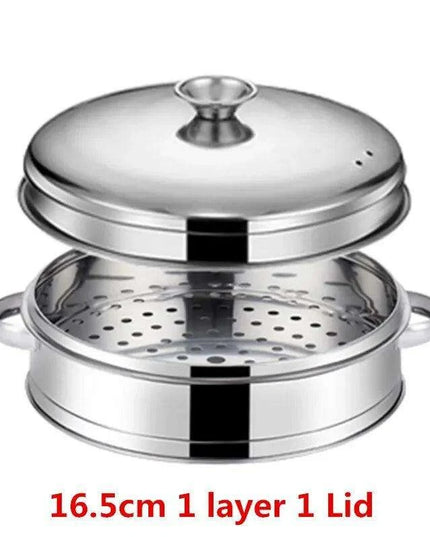 Bamboo Steamer Pot Combo with Stainless Steel Accessories for Ultimate Steaming