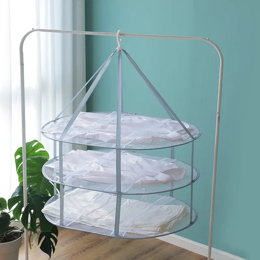 Mesh Sweater Drying Rack with Foldable Design for Indoor and Outdoor Use