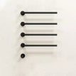 Black / 4 Rods