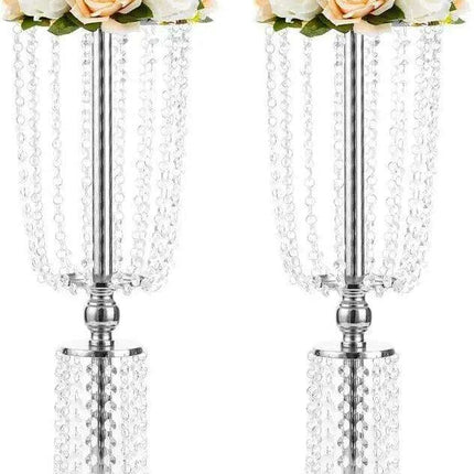 Elegant Crystal Blossom Centerpiece Set - Pack of 10