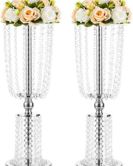 Elegant Crystal Blossom Centerpiece Set - Pack of 10