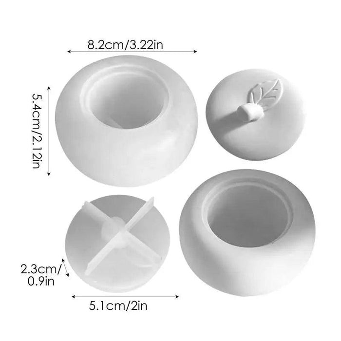 Fruit-Shaped DIY Silicone Candle Jar Mold for Jewelry Storage and Home Decor