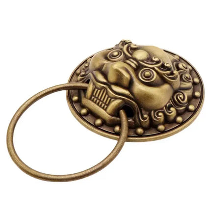 Antique Kirin Door Knocker Bronze Brass Furniture Ring Pull Retro Classical Door Knock for Front Door Home Decoration antique-kirin-door-knocker-bronze-brass-furniture-ring-pull-retro-classical-door-knock-for-front-door-home-decoration