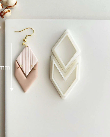Creative Geometric Polymer Clay Cutters for Unique Earring Creations
