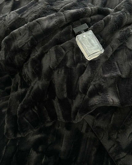 Luxury Black Plush Shaggy Bedding Set - 4 Piece Velvet Duvet Cover Collection