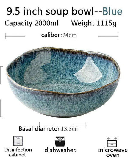 Unique Artisan Rustic Stoneware Dinner Plate Collection - Handcrafted Pottery for Elegant Dining