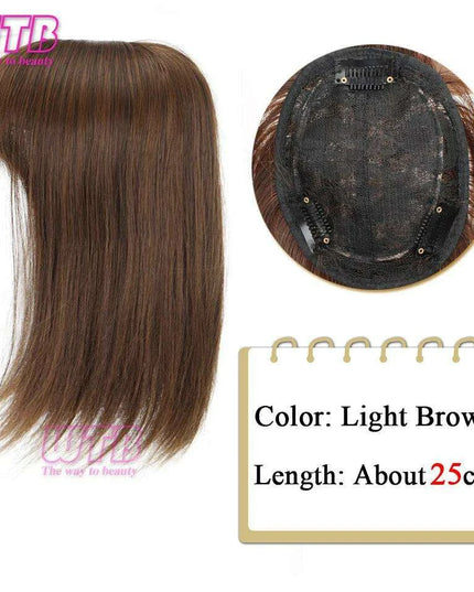 Bangs & Volume: Clip-In Hair Topper for Instant Transformation