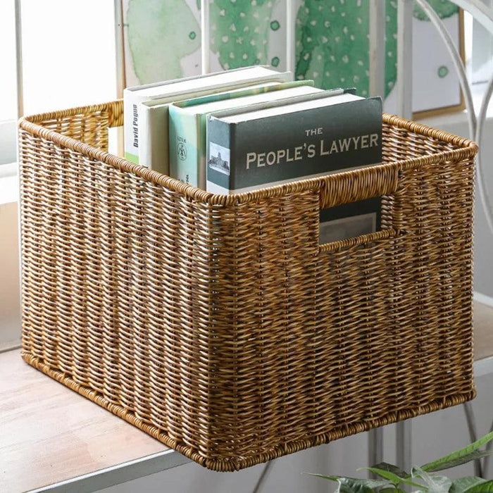 Chic Handwoven Multi-Functional Storage Basket - Stylish Organizer for Clothes, Groceries, and More for Any Space