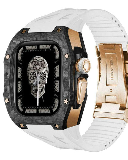 Luxurious Carbon Fiber Upgrade Set for Apple Watch: Elevate Your Style and Protection