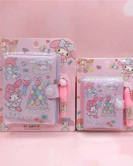 Sanrio Charming Mini Journal Collection - My Melody, Kuromi, Cinnamoroll - Pocket-Sized Notebook Set