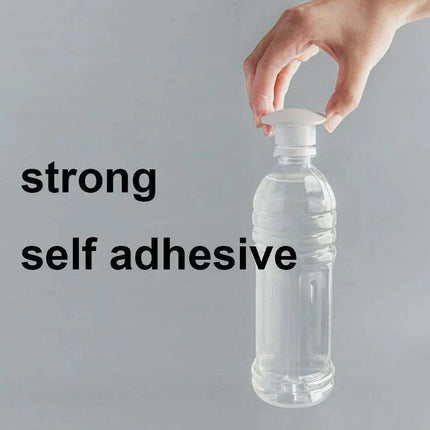 Self-Adhesive Silicone Door Handle Bumpers - Elegant Shock Absorbing Wall Protectors (Single Unit)