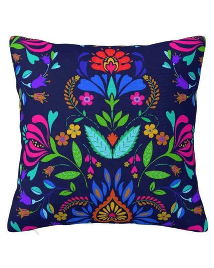 Exquisite Velvet Cushion Covers Featuring Mexican Butterfly and Floral Embroidery for Stylish Home Decor