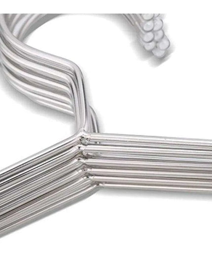 50-Pack Durable Stainless Steel Hangers for Kids' Closet Organization