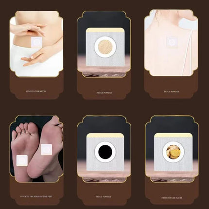 Self-Adhesive Castor Oil Pack Navel Stickers - Seepage Resistant Belly Button Protectors