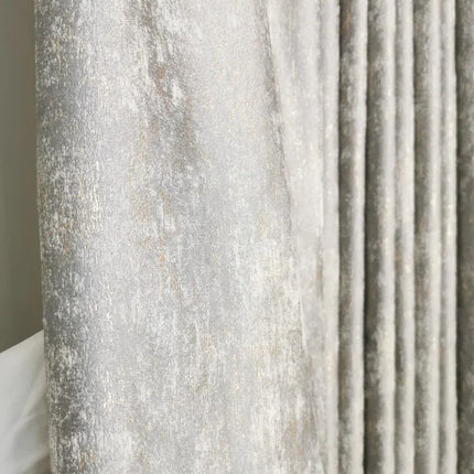 High-Grade Jacquard Curtains – Dark Gray Baroque Design