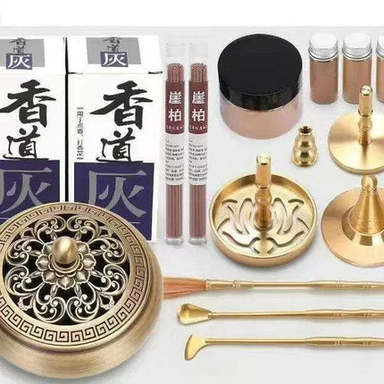 Brass Incense Creation Kit - Versatile Incense Burner Accessories for Yoga, Meditation, and Home Fragrance