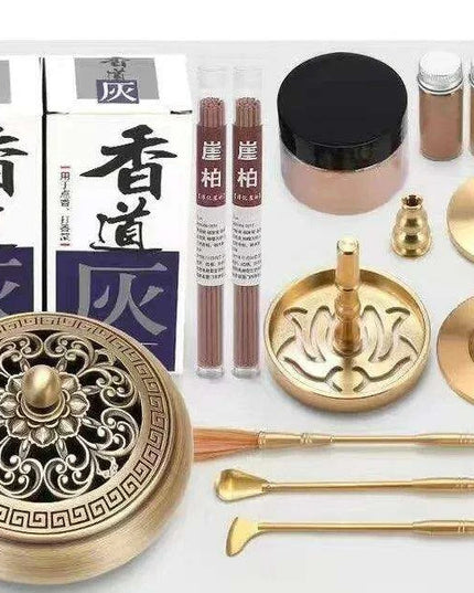 Brass Incense Creation Kit - Versatile Incense Burner Accessories for Yoga, Meditation, and Home Fragrance