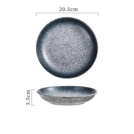 Sleek Japanese-Style Deep Ceramic Serving Bowls for Soups, Salads, and Rice Dishes