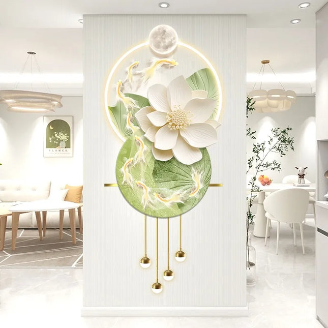 Luxury LED Wall-Mounted Mural Lamp with Engraving