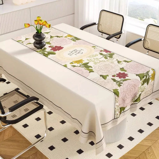 Elegant Heat-Resistant PVC Tablecloth with Advanced Protective Features