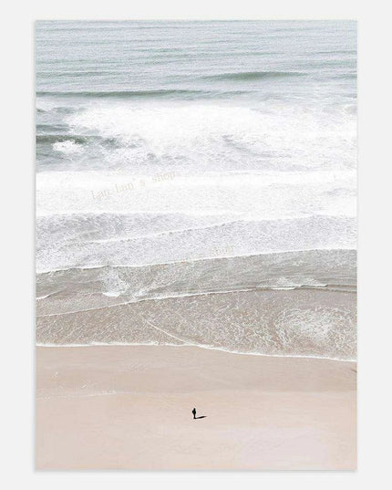 Tropical Bliss: Pink Sands & Palms Wall Art Print